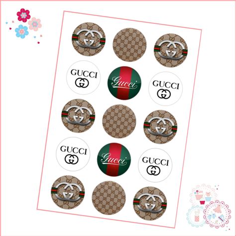 gucci logo to print on cupcaces|gucci monogram logo.